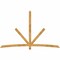 Ekena Millwork Alberta Rough Sawn Timber Gable Bracket, Western Red Cedar, 108"W x 68"H x 2"D x 4"F, 15/12 Pitch GBW108X68X0204ALB00RWR - alternate 1